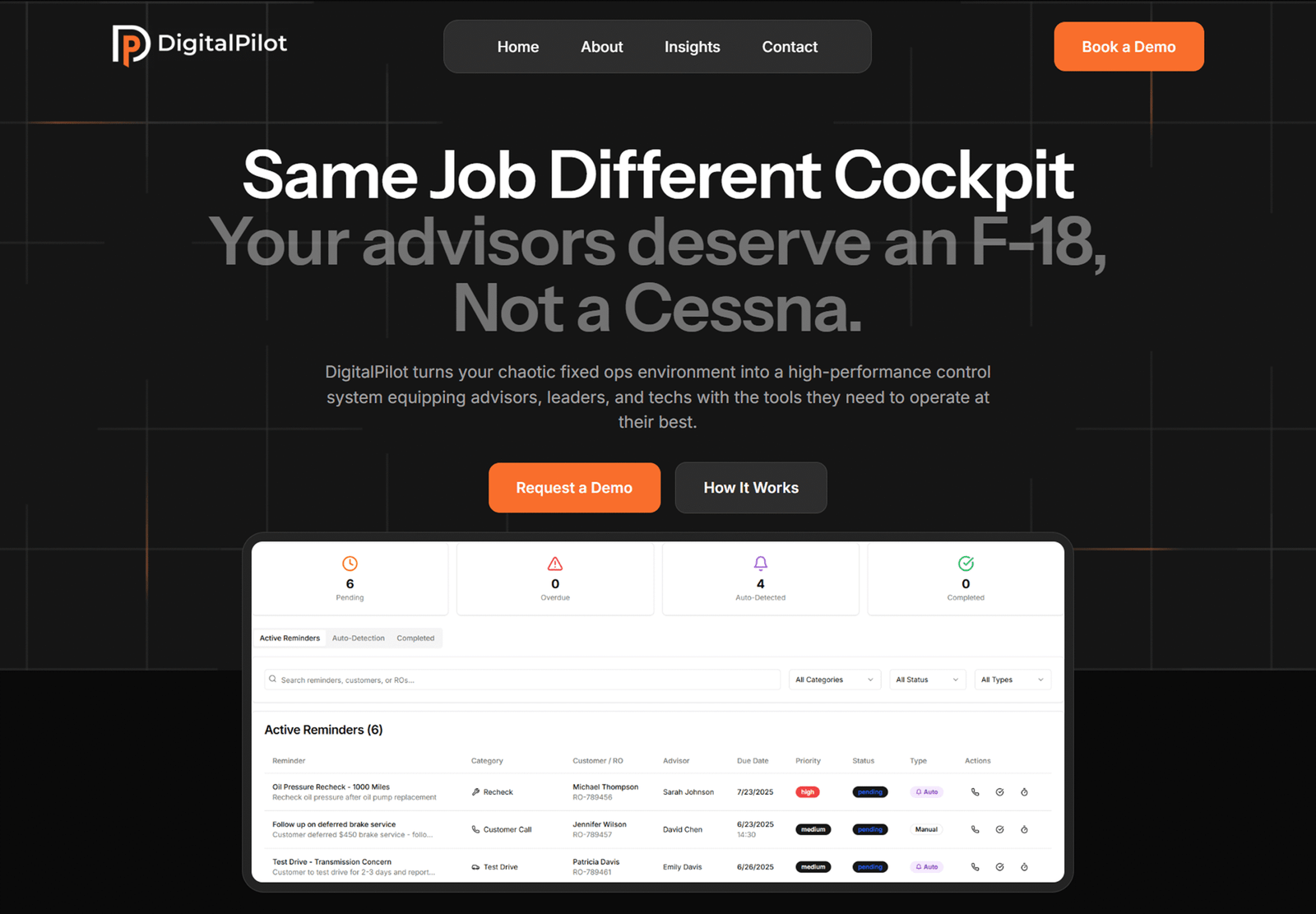 ai website landing page design