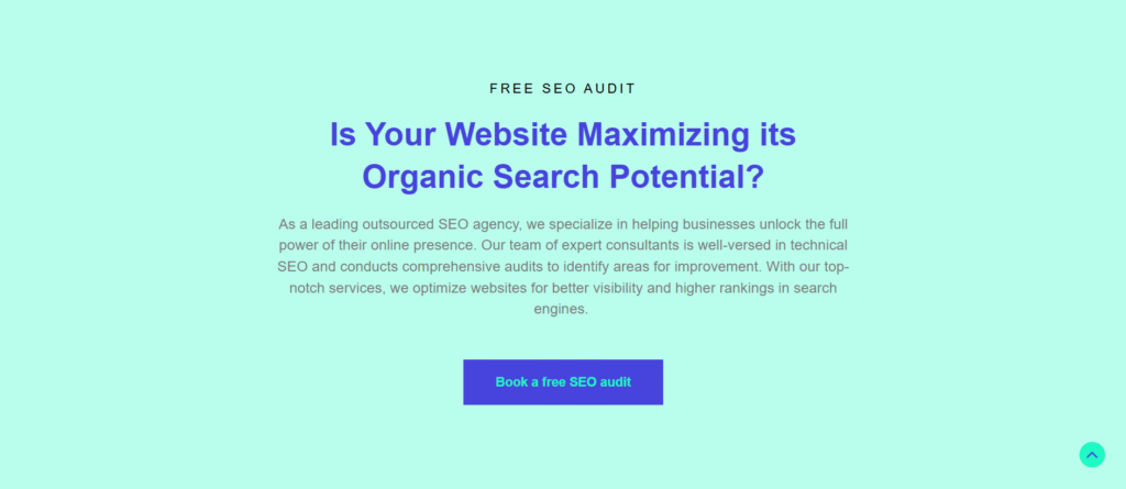 Example of strong call-to-action buttons for landing pages