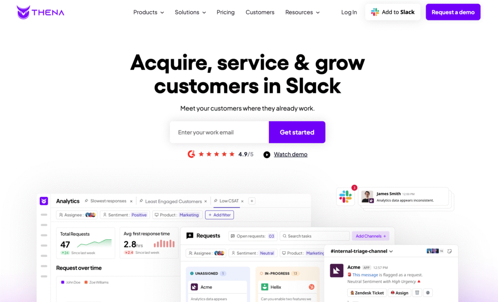 Example of strong headline on a landing page