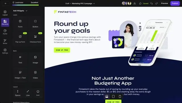 leadpages landing page design