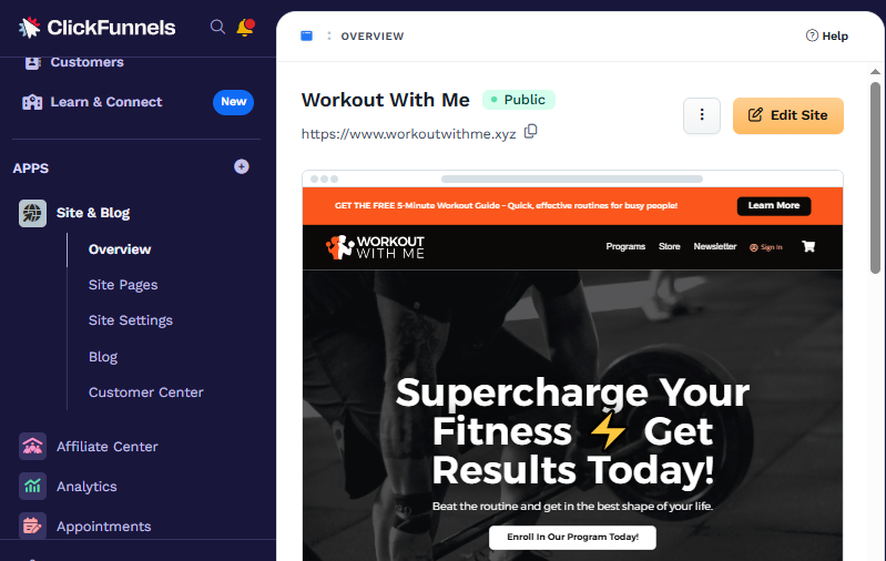 click funnels landing page design tools