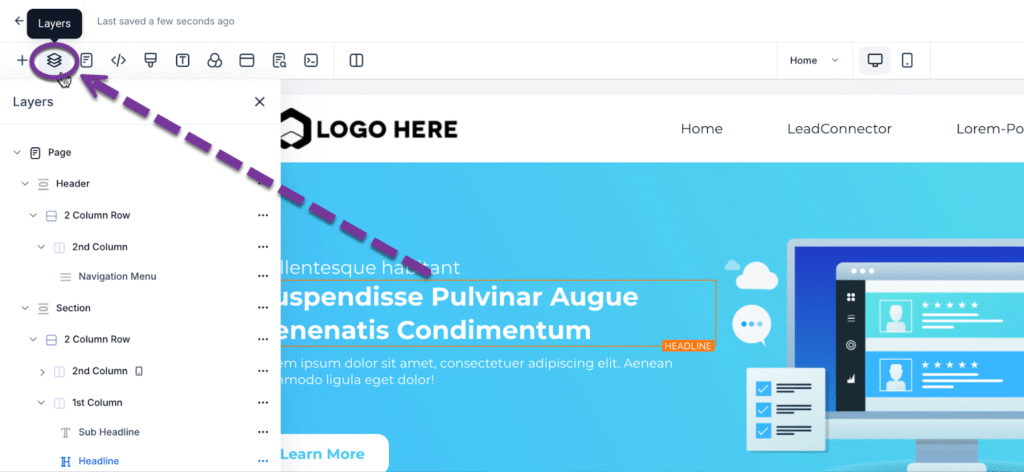 gohighlevel landing page builder