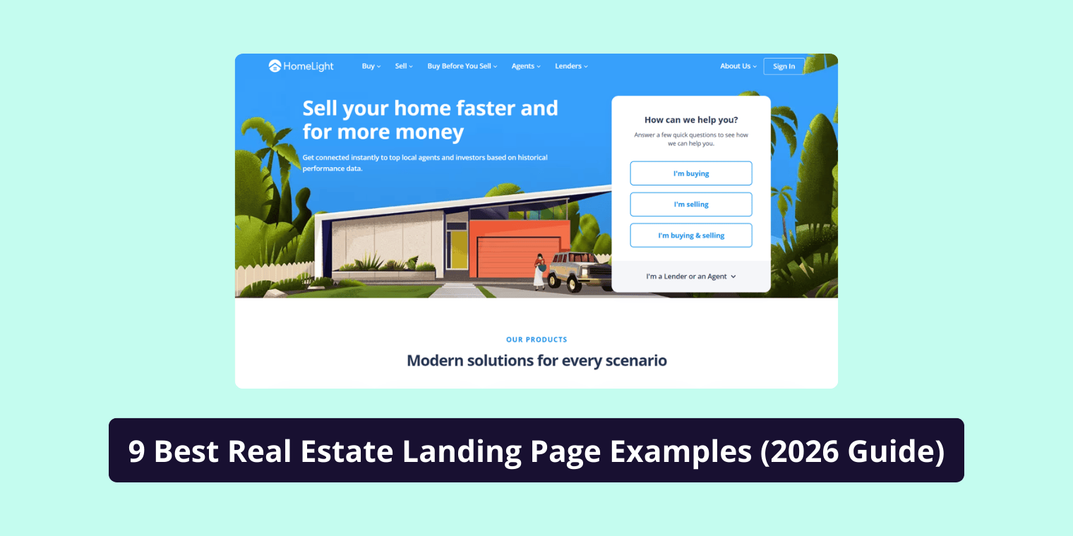 Real Estate Landing Page Examples