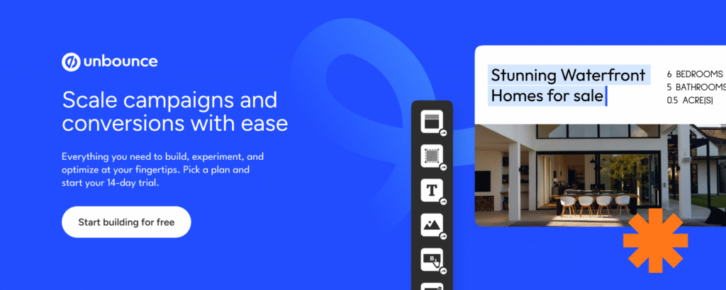 unbounce landing page builder tool