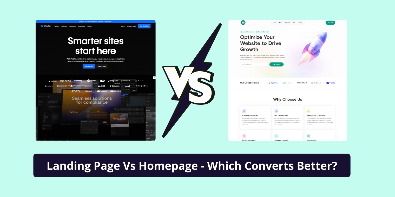 Landing Page Vs Homepage detailed comparison