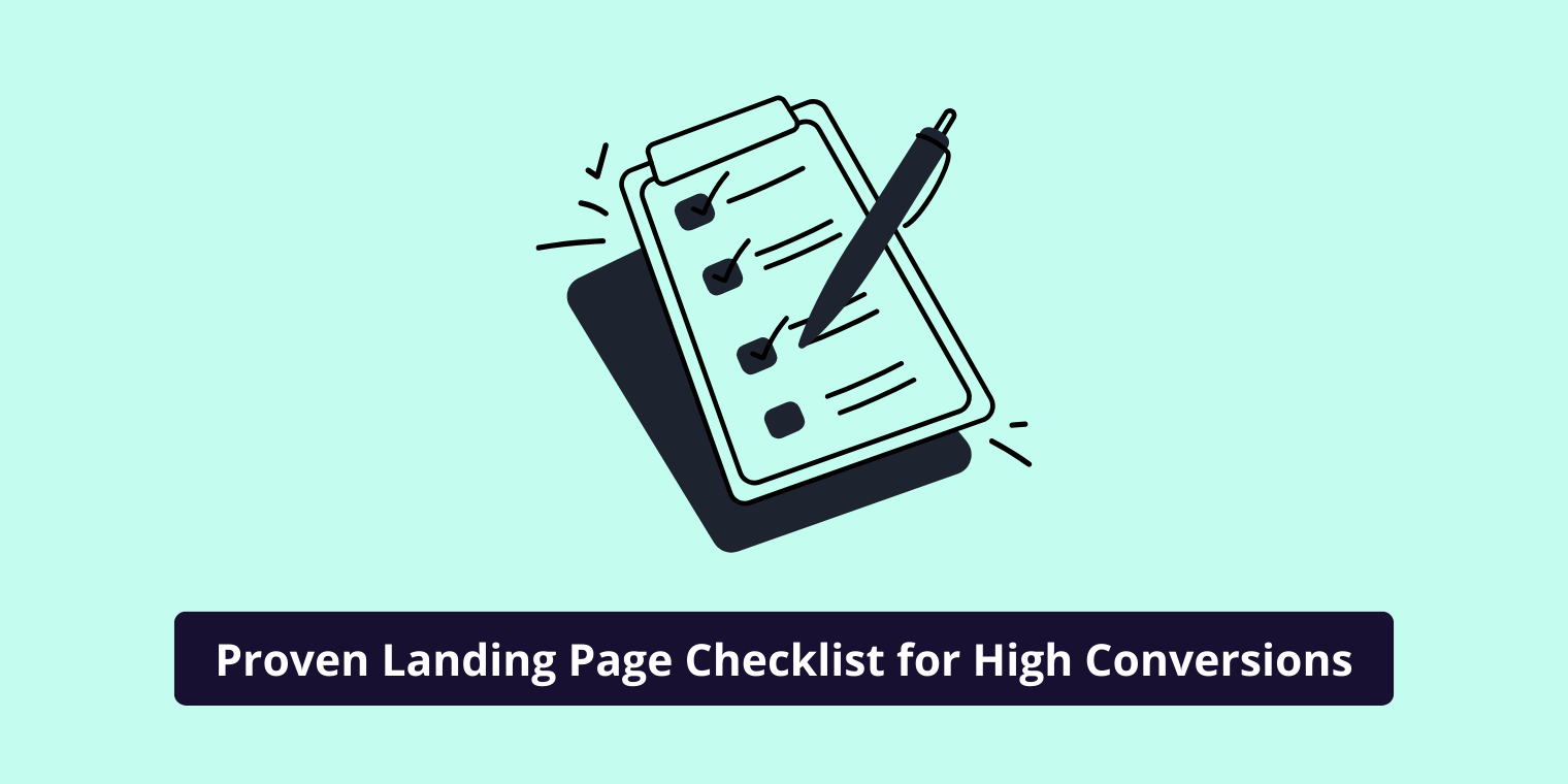 landing page checklist